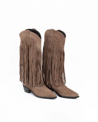 Botas Flecos Marron