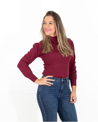 Jersey Basic Granate