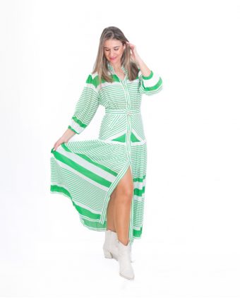 Vestido Green H Preppy