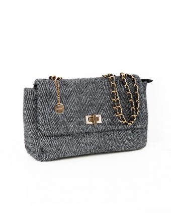 Bolso Tramado Gris